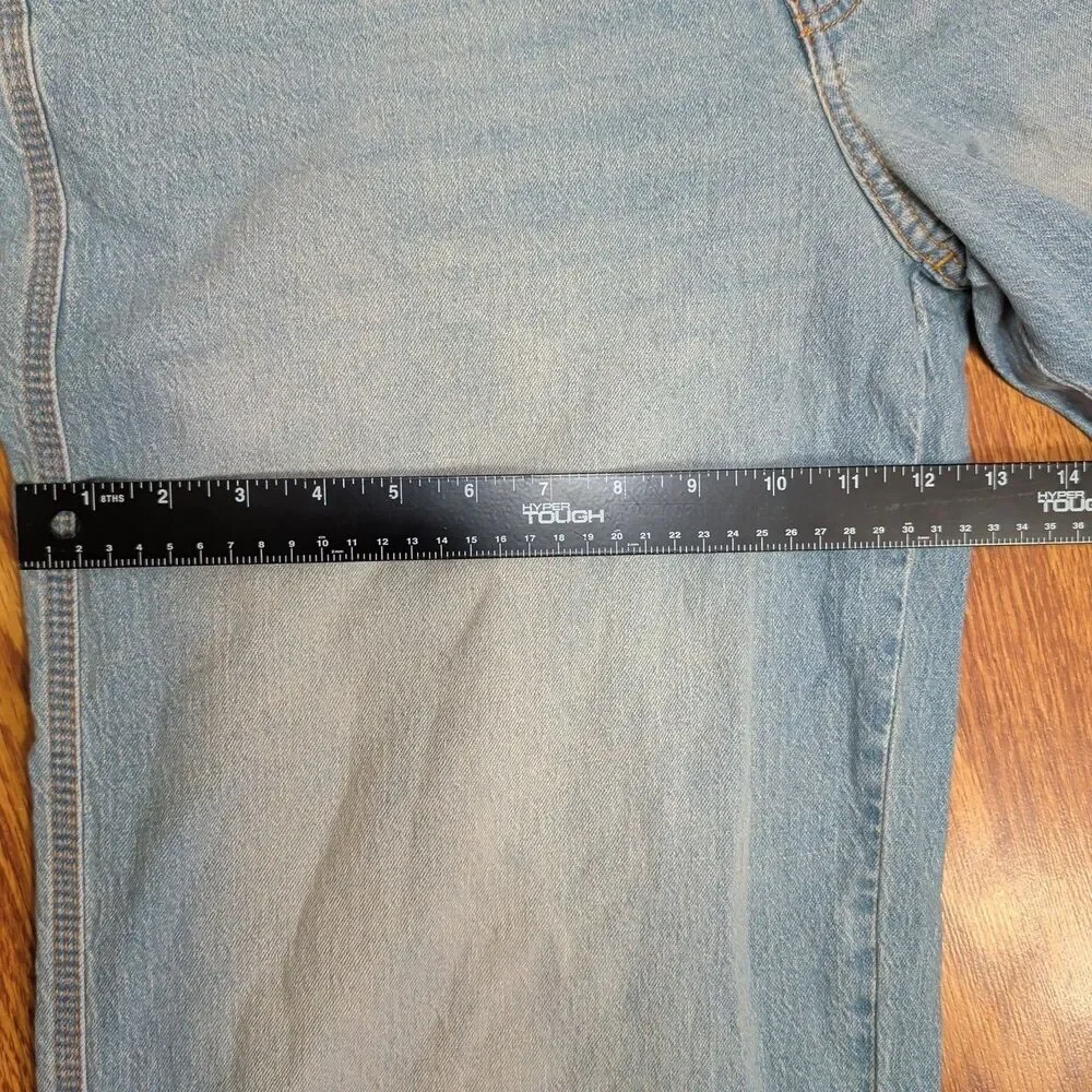 NO Boundaries Jeans Women’s Size 16 Light Enzyme W Tint Denim Wide Leg Zip NEW